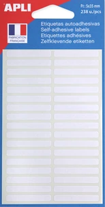 Etiquettes 5*35 rectangle blanc