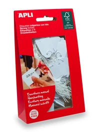 Etiquettes à fil blanches 13x20 mm - 200 étiquettes