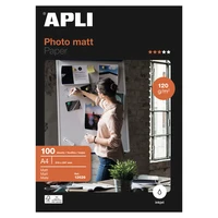 Papier photo mat a4 - imprimante jet d’encre - 100 feuilles 120g