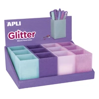 Pots a crayons glitter coul ass 12u
