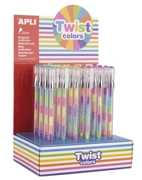 Stylo encre gel Glitter Twist Colors