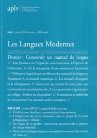 Annie Semal-Lebleu - Les Langues Modernes N° 1/2010 : Concevoir un manuel de langue.