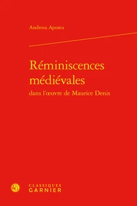 Réminiscences médiévales dans l'oeuvre de Maurice Denis