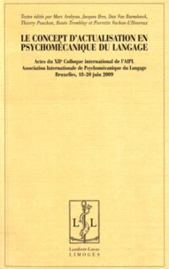 Le concept d'actualisation en psychomécanique du langage