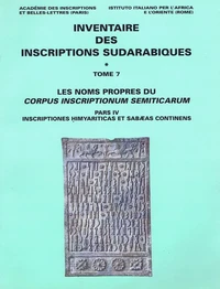Les noms propres du Corpus Inscriptionum Semiticarum