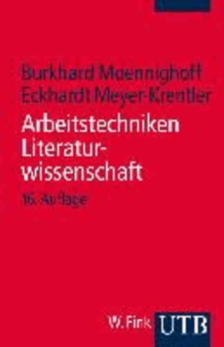 Arbeitstechniken Literaturwissenschaft.