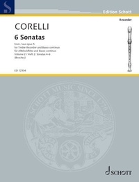 Arcangelo Corelli - 6 Sonatas - from op. 5. treble recorder and piano..