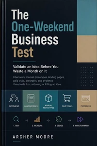 The One-Weekend Business Test: Validate an Idea Before You Waste a Month on It