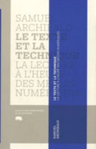 Le texte et la technique