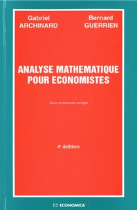 Analyse mathématique pour économistes