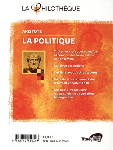 La politique. Avec le texte intégral du livre 3, chapitres 1 à 11 2e édition