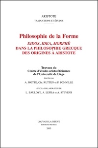  Aristote - Philosophie de la forme.