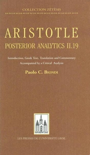Posterior Analytics II, 19.