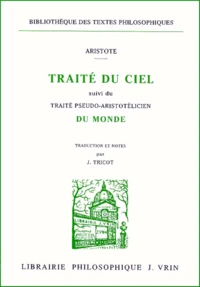 Traité du ciel suivi de Traité pseudo-aristotélicien du monde