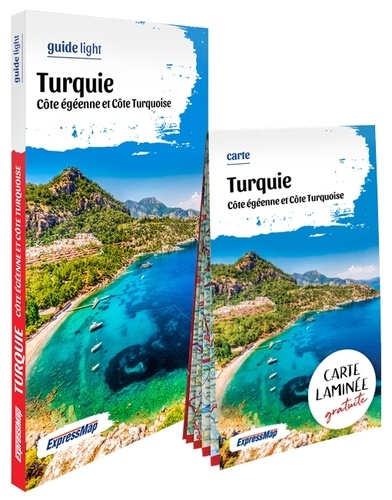 Turquie. Côte égéenne et Côte Turquoise. Avec 1 carte laminée 1/100 000