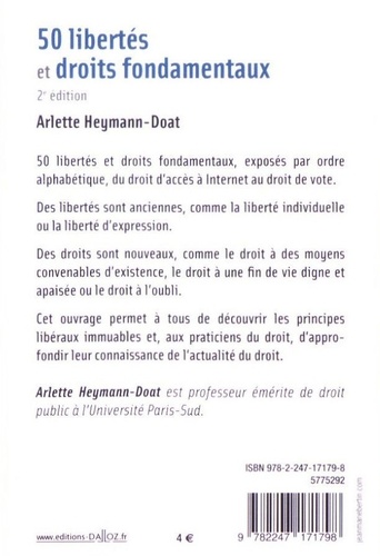 50 libertés et droits fondamentaux 2e édition