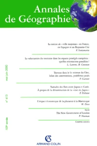 Annales de Géographie n° 613 mai-juin 2000
