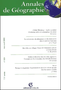 Annales de géographie N° 624 Mars-Avril 2002