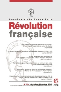  Armand Colin - Annales historiques de la révolution française n 374 (4/2013).