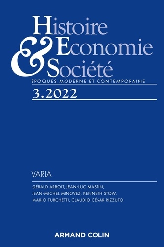 Histoire, Economie & Société N° 3/2022 Varia
