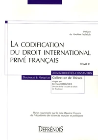 La codification du droit international privé français