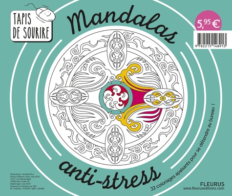 Armelle Riva - Mandalas anti-stress - 32 coloriages apaisants pour se détendre au bureau !.