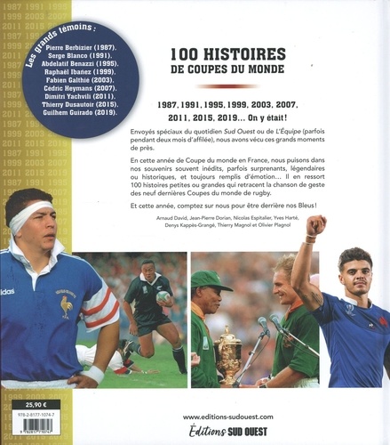 Rugby. 100 histoires de coupe du monde