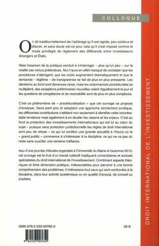 L'accès de l'investisseur à la justice arbitrale. Réflexions sur la procéduralisation du droit international de l'investissement