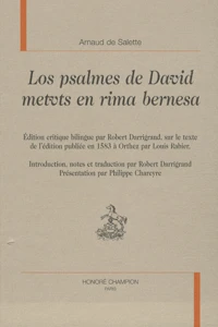 Los psalmes de David metuts en rima bernesa