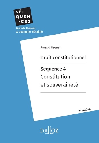Droit constitutionnel. Séquence 4 : Constitution et souveraineté  Edition 2019