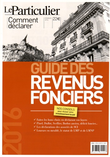 Arnaud Saugeras - Guide des revenus fonciers - Impôts 2016.