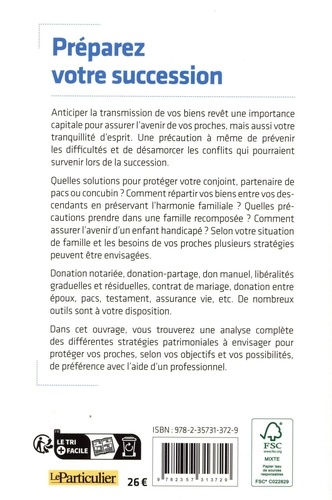 Préparez votre succession - Arnaud Saugeras - Livres - Furet du Nord