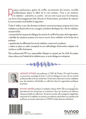 La médiation en entreprise. Faciliter le dialogue, gérer les conflits, favoriser la coopération 5e édition