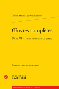 Oeuvres complètes