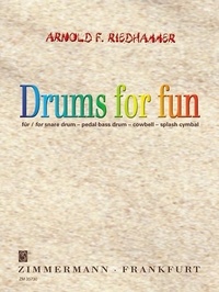 Arnold Riedhammer - Drums for fun - Drum-Set (snare drum, pedal bass drum, cowbell, splash cymbal)..