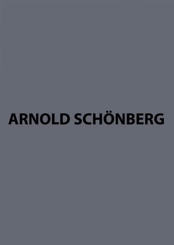Arnold Schönberg - Orchestra work III - orchestra. Partition..