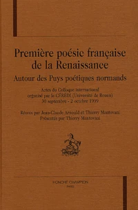 Première poésie française de la Renaissance