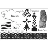 12 tatouages bretons et celtes vendus par boîte de 30 cartes