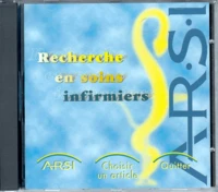 RECHERCHE EN SOINS INFIRMIERS. CD-ROM