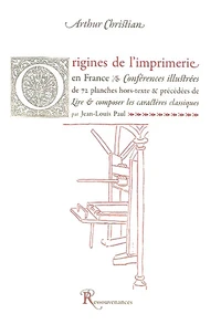 Origines de l'imprimerie en France