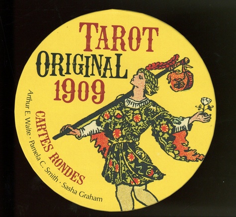 Tarot original 1909. Cartes rondes. Avec 78 cartes et un livre
