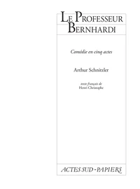 Le professeur Bernhardi
