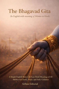 The Bhagavad Gita (In English with meaning of Shlokas in Hindi)