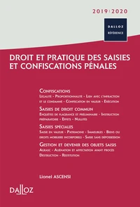 Droit et pratique des saisies et confiscations pénales