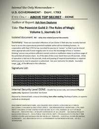 The Psionicist Guild 2: The Rules of Magic Volume 1, Journals 1-6
