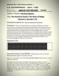 The Psionicist Guild 2:The Rules of Magic Volume 2, Journals 7-13