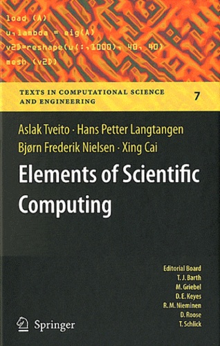 Aslak Tveito et Hans Petter Langtangen - Elements of Scientific Computing.