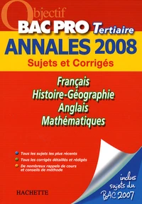 Français/Histoire-Géographie/Anglais/Mathématiques Bac Pro Tertiaire
