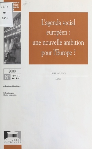 L'Agenda social européen : Une nouvelle ambition pour l'Europe