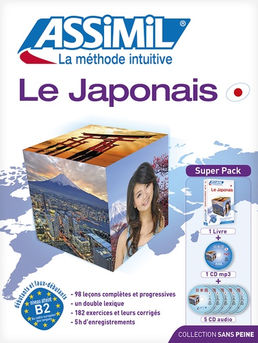 Le japonais Super pack (4 CD Audio et 1 CD MP3)  avec 5 CD audio
